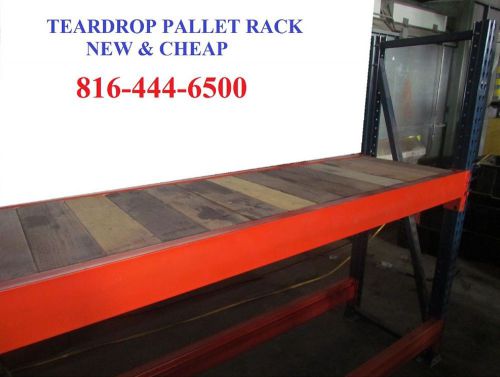 New teardrop pallet rack shelving racking sections pallet shelving interlake for sale