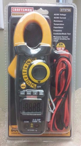 Craftsman 34-73756 Professional True Root Mean Square AC/DC Clamp Meter NEW E606