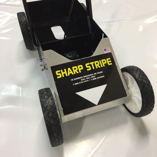 Sharp stripe line marking paint machine to spray upside down aerosol cans for sale