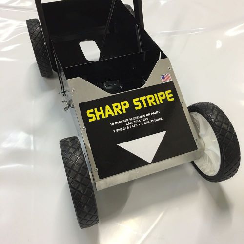 Sharp Stripe Line Marking paint machine to spray upside down aerosol cans