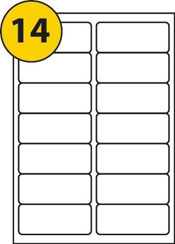 ADDRESS LABELS 10 SHEETS X 14 PER PAGE = 140 LABELS SIZE 4&#034; X 1 1/3&#034;