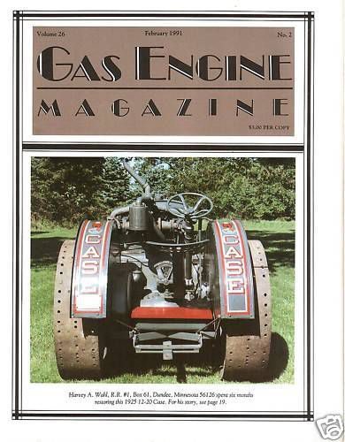 Otto Langen engine history, Gilson 1 HP - Ottawa Drag Saw - Gas Engine magazine