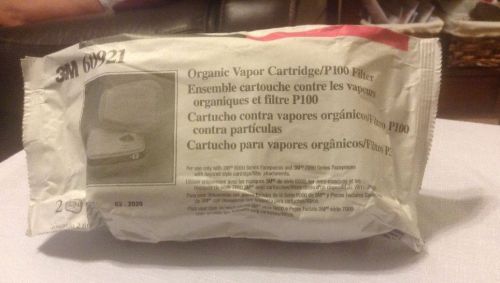 3M 60921 Organic Vapor Cartridge / P100 Filters Five Packages