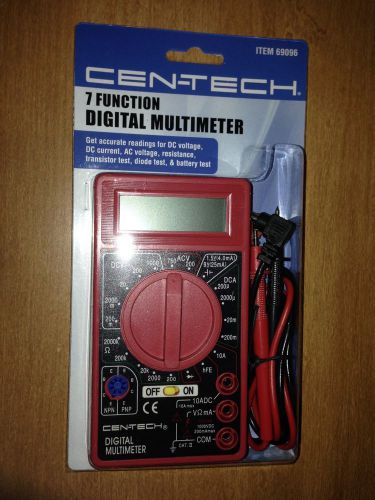 CenTech 7 Function Digital Multimeter NEW
