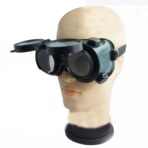 Welding Cutting Welders Safety Goggles Glasses Flip Up Dark Green Lenses