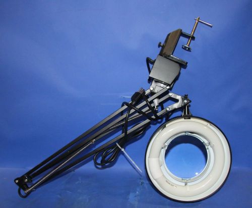 (1) Used Ledu L745BK Fluorescent Swing Arm Magnifier Lamp