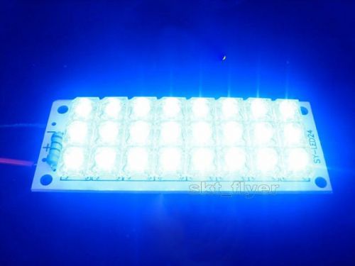 10-13v dc 12v blue led lamp 24 piranha led lights mobile panel lighting board for sale