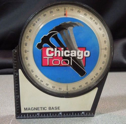VTG Chicago Tool Advertising Construction Tool Roof Pitch Slope Degree Finder