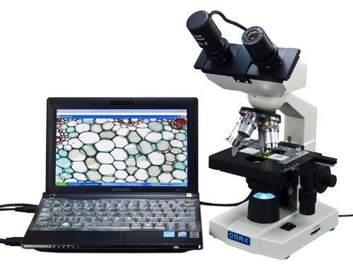 Omax 40x-2000x digital lab led binocular compound microscope with double layer for sale