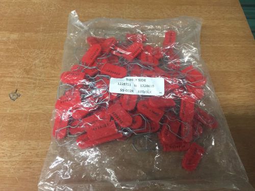 XFA Bag lot of 100 Plumbers Supply Side Security Hang Tags
