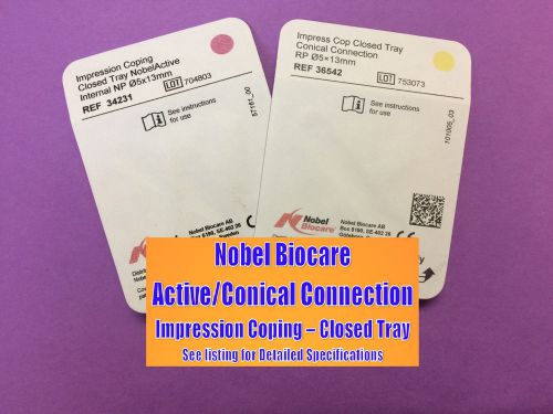 Nobel Active / Conical Connection - Impression Coping Closed Tray NP 5 x 13mm