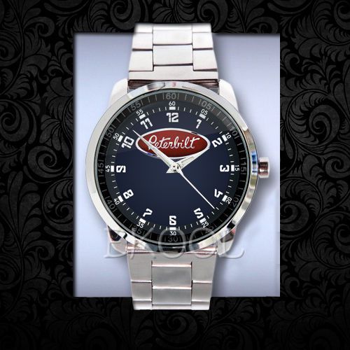 583 Round Metal Leather Watch PETERBILT Carbon New Design On Sport Metal Watch