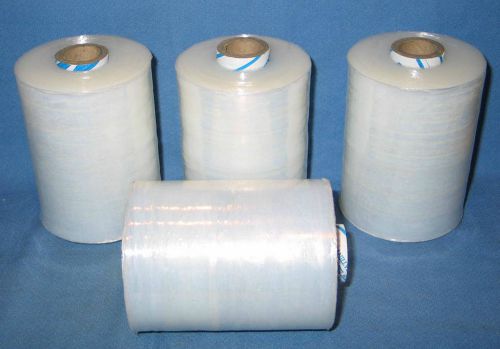 4 Rolls Goodwrappers Clear Banding Stretch Wrap 5 in x 1000 ft - 80 Gauge