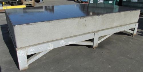 144&#034; x 72&#034; x 16&#034; THICK GRANITE SURFACE PLATE w/ BASE 36.5&#034; TOTAL HEIGHT