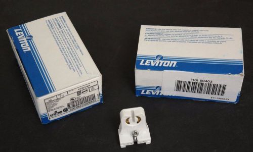 LOT OF 20 NEW LEVITON 13353-NX FLUORESCENT LAMPHOLDERS