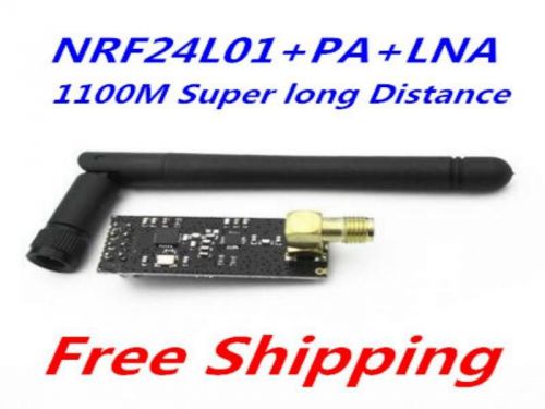 5PCS 1100M Super long Distance NRF24L01+PA+LNA 2.4G Wireless Module Feed Antenna