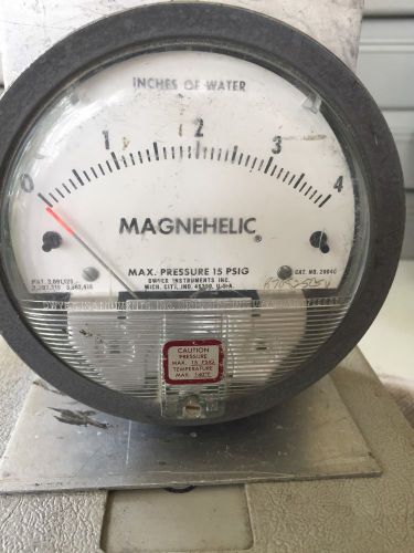 HVAC Dwyer Magnehelic 0-4.0 &#034;w.g.