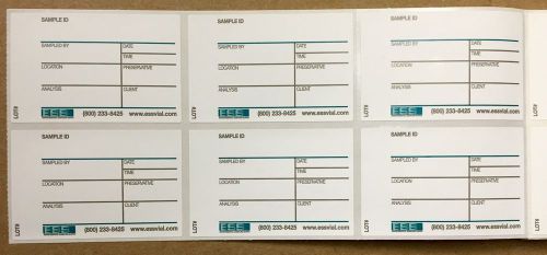 Laboratory Sample Container Labels (3&#034; x 2&#034; Lot of 1000)