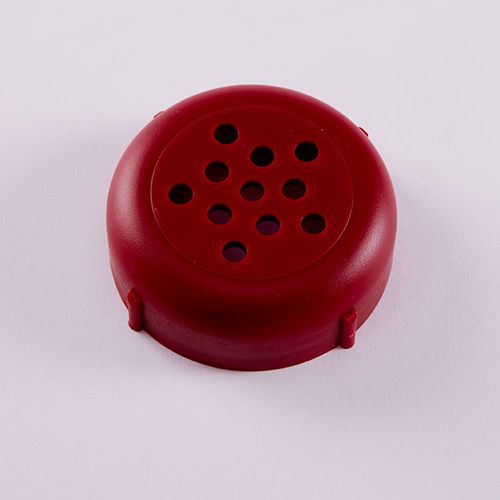 Cheese Shaker Tops-Plastic- Rust &amp; Dent Free Forever Lids (12 Count) Maroon 255M
