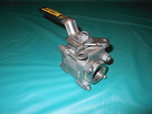 Swagelok/whitey 1&#034; npt hydraulic ,3 piece ball  valve ss-65tf16-jl,with lock out for sale