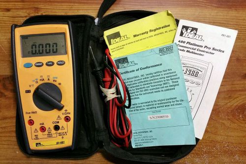 IDEAL 61-481 Professional Contractor Electrician Multimeter USED