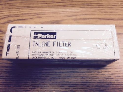 NEW Parker Hannifin 8Q-F8L-5-SS Instrument Inline Filter SS 1/2&#034; Ultra Seal
