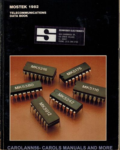 MOSTEK Data Book 1982 Telecommunications