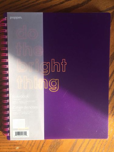 &#034;Do The Bright Thing&#034; One Subject Spiral Notebook By Poppin