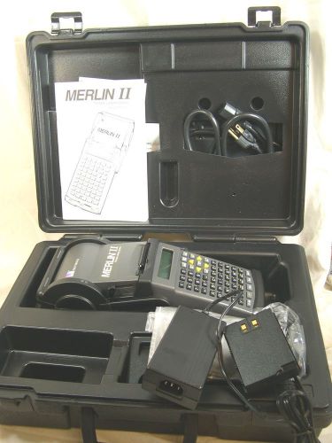 Merlin II Professional Portable Labeling System W/Case &amp; Manual - Tested