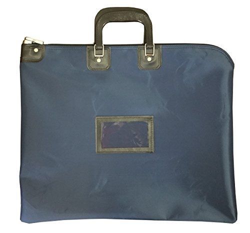Locking Document HIPAA Bag 16 x 20 with Handles (Navy Blue)