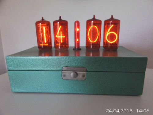 Nixie retro style electronic clock with  4 x z566m &#034;jumbo&#034; tubes for sale