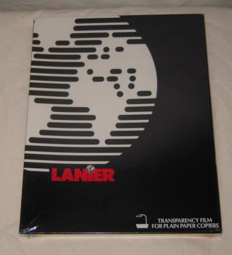 Lanier Transparency Film 100 Sheets 8.5&#034;x11&#034; #108-0556 For Plain Paper Copiers