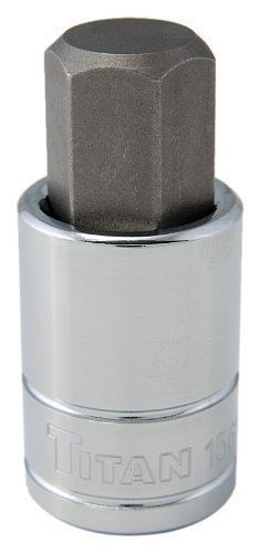 Titan 17mm 1/2&#034; drive hex bit chrome vanadium socket 15617 for sale