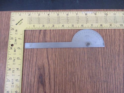 Vintage General Hardware Mfg. Co. New York USA Stainless Steel Protractor No. 18