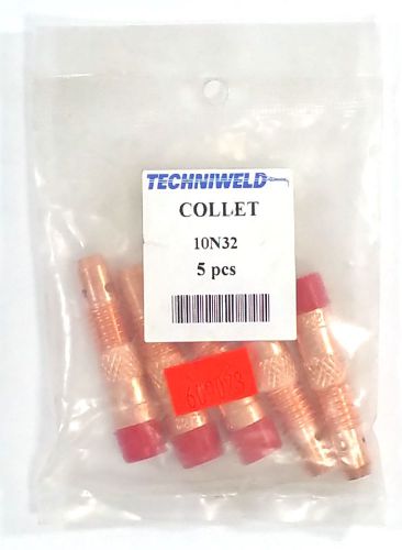 TIG Welding Torch Collet Body 10N32 3/32&#034; for Torch 17, 18 and 26 (5 Pack)