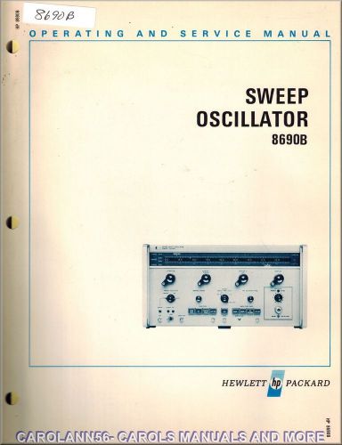 HP Manual 8690B SWEEP OSCILLATOR
