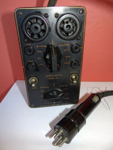 Vintage Bakelite Jackson Electrical Instrument Co Radio Tube Tester Dayton OH