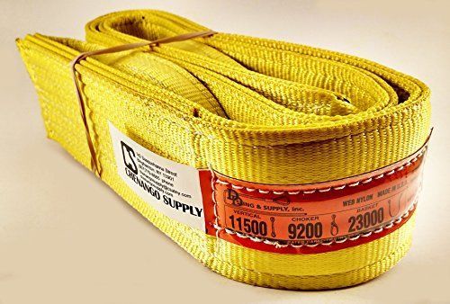 Dd sling. multiple sizes in listing made in the usa 4&#034; x 8, 2 ply, nylon lifting for sale