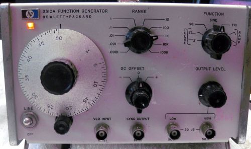 Hewlett Packard 3310A function generator fully tested all functions