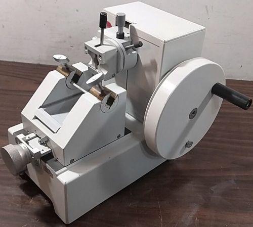 Leitz 1512 gmi manual rotary microtome complete excellent testd fully functional for sale