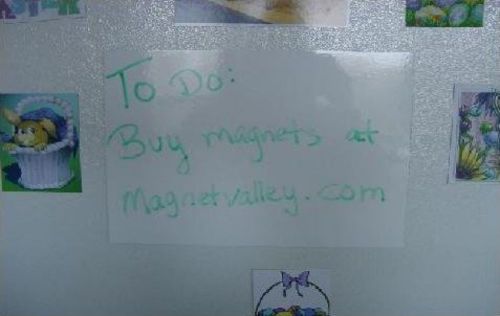 1 Dry Erase White Magnet Sheet 11&#034; x 17&#034; Write on Wipe off Magnetic