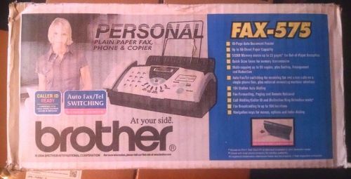 NIB BROTHER FAX-575 Personal Plain Paper Fax, Phone &amp; copier