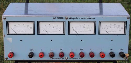 Hampden DCVA-100 DC Metering Panel Voltmeter - Untested - Good Condition