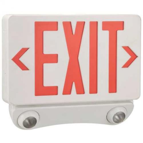 Combination led exit and emergency light preferred industries security 673066 for sale