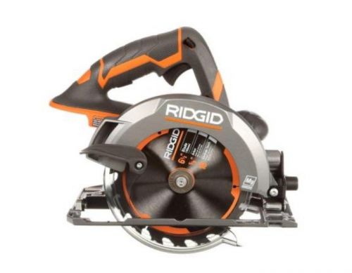 RIDGID Cordless Circular Saw X4 18-Volt Console Electric Power Tool Only Blade