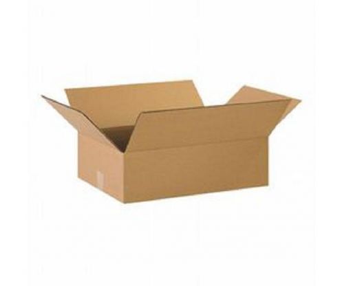 Corrugated cardboard flat shipping storage boxes 20&#034; x 14&#034; x 6&#034; (bundle of 25) for sale