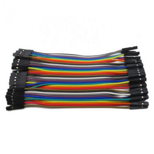 40PCS Dupont wire 10cm Cables Line Jumper 1p-1p pin Connector Female to Female F