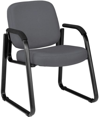 Gray fabric medical guest seating side chair w/arms - hospital or clinic seating for sale