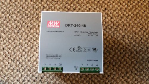 Mean well drt-240-48 ac/dc power supply single-out 48v 5a 240w  us authorized for sale