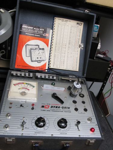 Vintage b&amp;k 675 automatic mutual conductance card operated tube tester, nice for sale